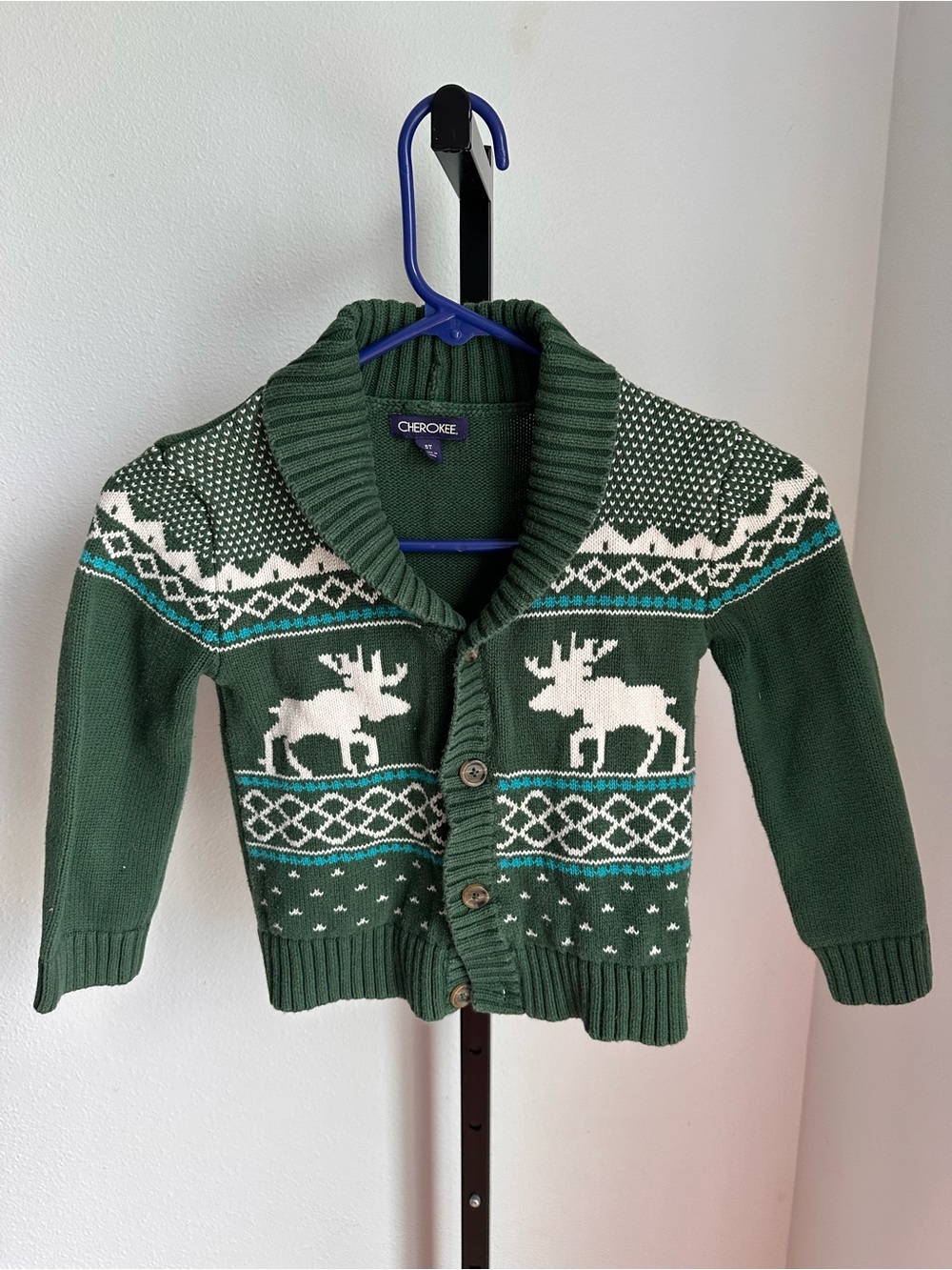Cherokee 5t knitted Christmas cardigan
